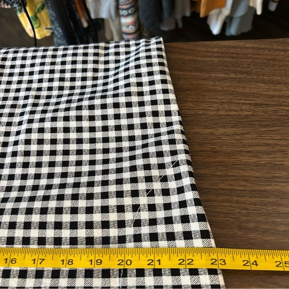 RD Style Black and White Gingham Midi Dress M - Picture 11 of 13